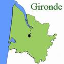Carte du dpartement de la Gironde